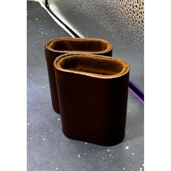 Vintage Backgammon Game Stripe Leatherette Set Briefcase Folding Travel Case - Picture 8 of 14